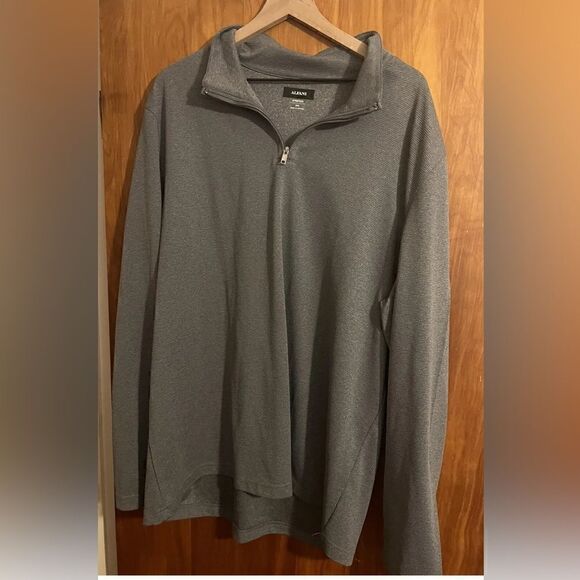 Alfani Men Fit  Gray Zip Stretch Long-Sleeve Pullover Sweater Size 3XL - Picture 1 of 3
